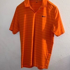Tiger Woods - Nike Golf Polo - Medium - Orange T26